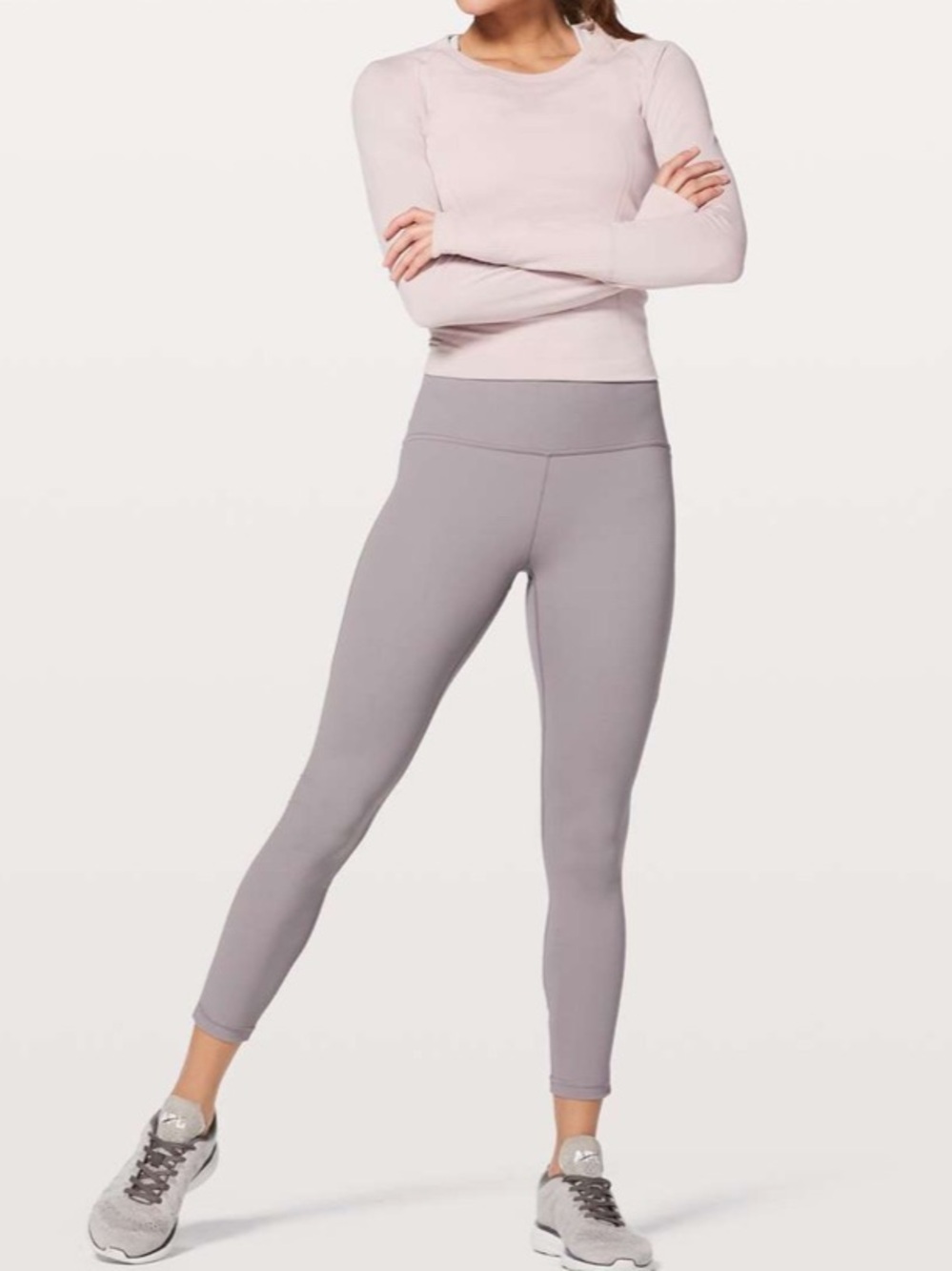 lululemon athletica Train Times 7/8 Pant in Dusty Dawn (Light Mauve)